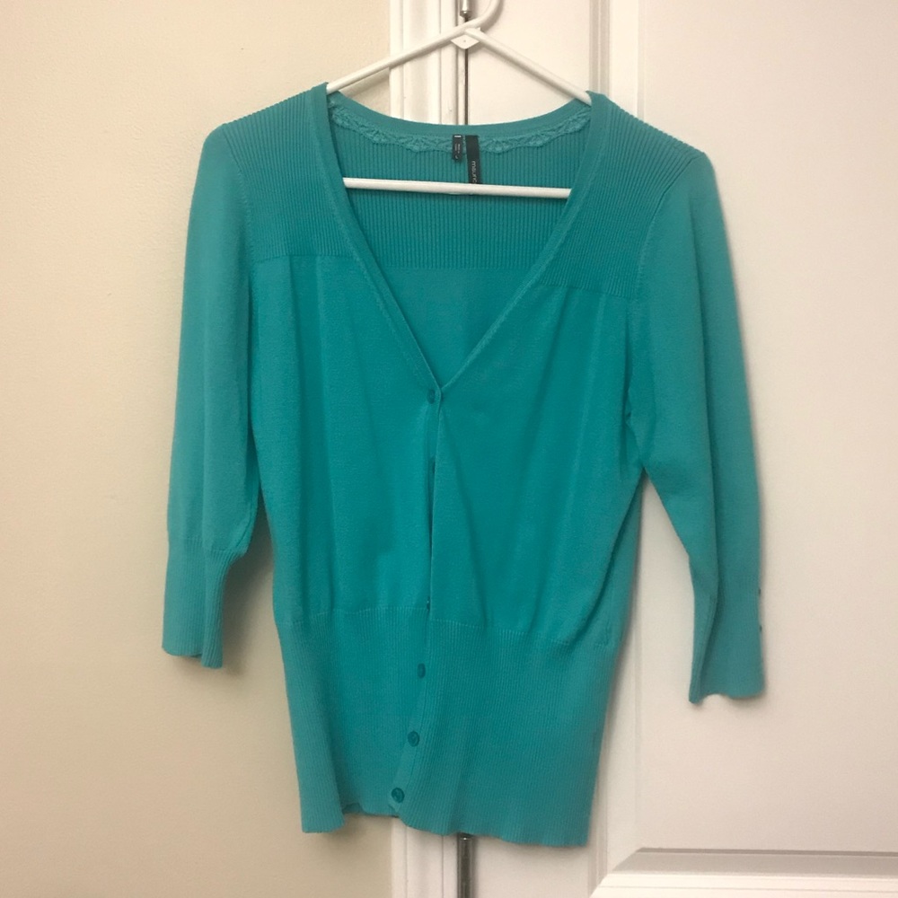 Teal sweater